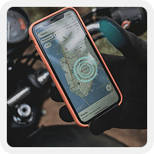 glove on phone